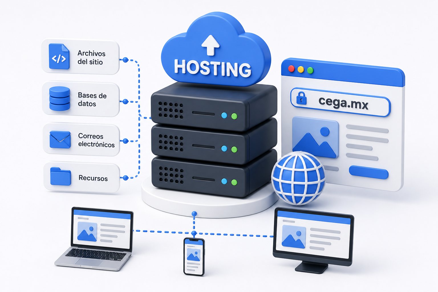 Servicio de hosting web